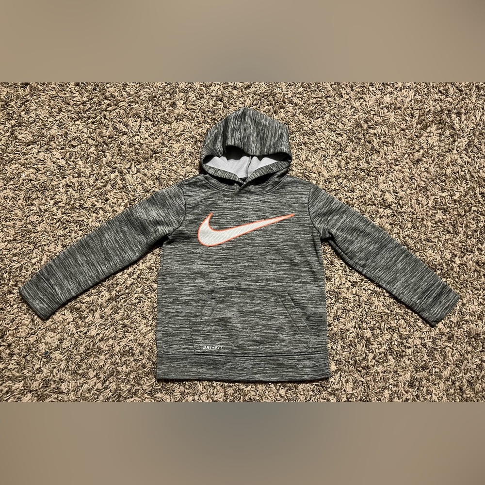 Nike Dri Fit Grey Pullover Hoodie Sweatshirt Toddler Boy 4T